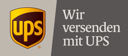 Wir versenden mit UPS